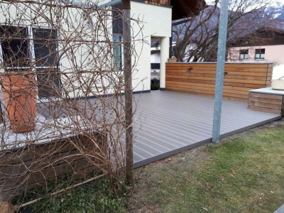 WPC Terrasse in Eco Deck Classic Farbe Steingrau